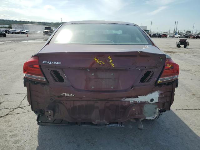 19XFB2F51FE099124 - 2015 HONDA CIVIC LX Kasztanowy zdjęcie 6