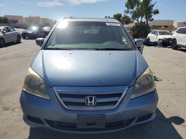 5FNRL387X5B133231 - 2005 HONDA ODYSSEY EXL BLUE photo 5