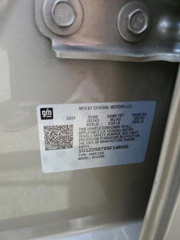 1G1ZD5ST0SF149050 - 2025 CHEVROLET MALIBU LT TAN photo 12