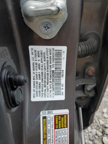 19XFA1F93BE002399 - 2011 HONDA CIVIC EXL ნაცრისფერი ფოტო 12