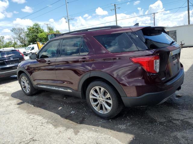 1FMSK7DH2NGB37835 - 2022 FORD EXPLORER XLT BURGUNDY photo 2