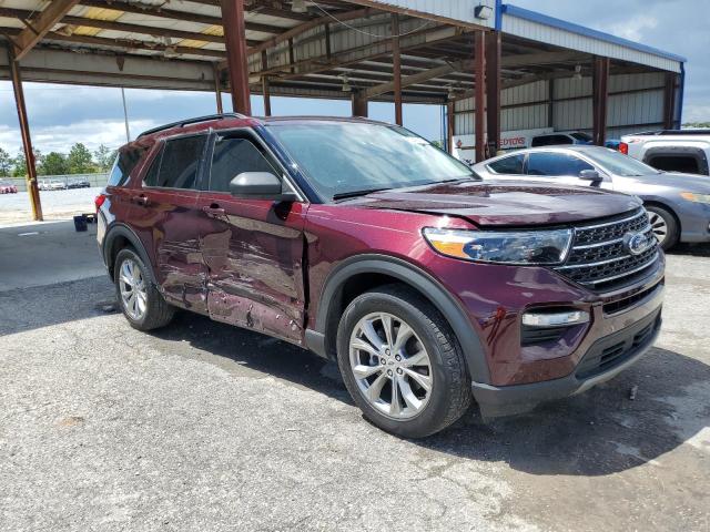 1FMSK7DH2NGB37835 - 2022 FORD EXPLORER XLT BURGUNDY photo 4