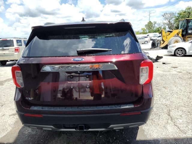 1FMSK7DH2NGB37835 - 2022 FORD EXPLORER XLT BURGUNDY photo 6