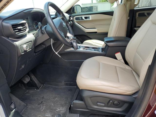 1FMSK7DH2NGB37835 - 2022 FORD EXPLORER XLT BURGUNDY photo 7