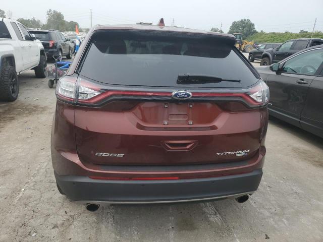 2FMPK4K91GBB77513 - 2016 FORD EDGE TITANIUM BURGUNDY photo 6