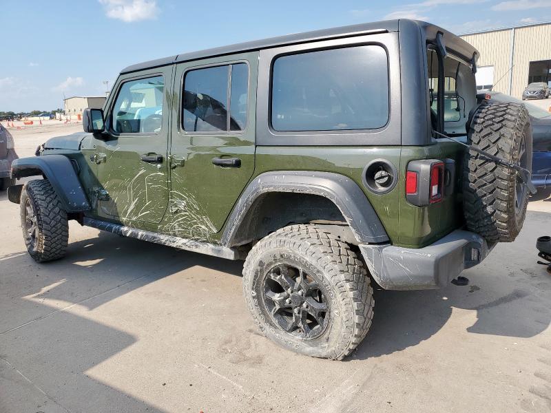 1C4HJXDN2LW332098 - 2020 JEEP WRANGLER U SPORT GREEN photo 2