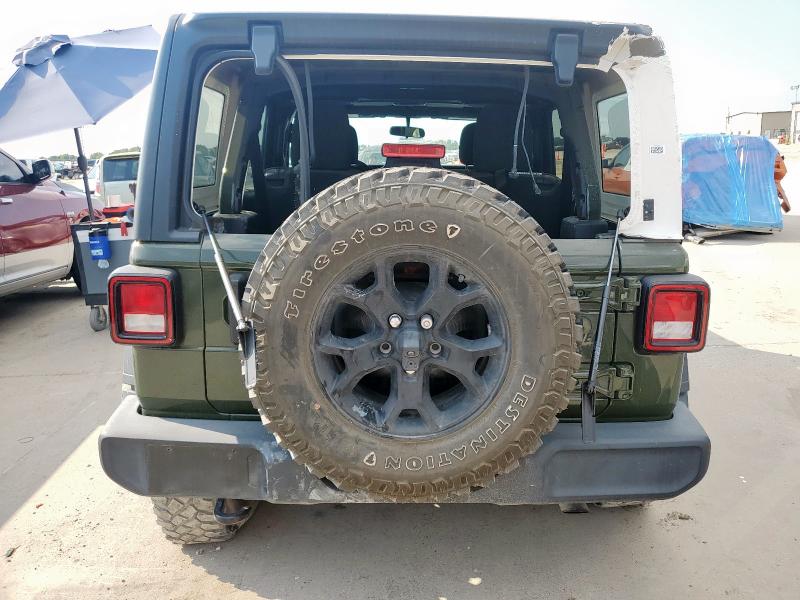 1C4HJXDN2LW332098 - 2020 JEEP WRANGLER U SPORT GREEN photo 6