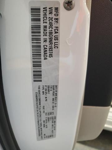 2C4RC1BG9NR193745 - 2022 CHRYSLER PACIFICA TOURING L თეთრი ფოტო 14