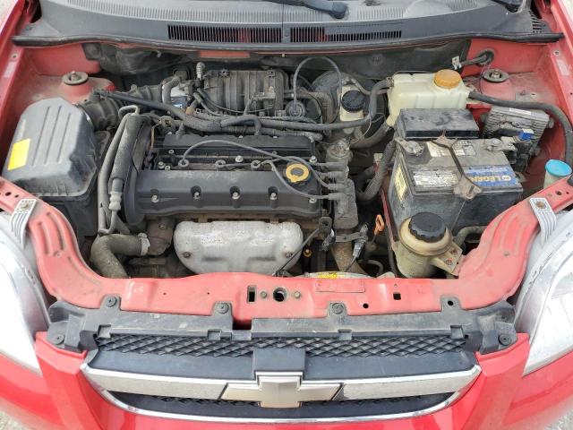 KL1TD56678B115731 - 2008 CHEVROLET AVEO BASE წითელი ფოტო 11