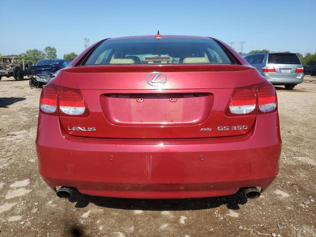 JTHCE1KS3A0025879 - 2010 LEXUS GS 350 მუქწითელი ფოტო 6