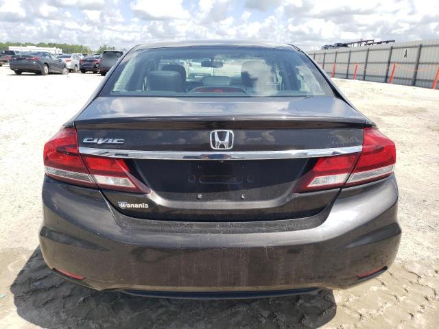 19XFB2F95DE238428 - 2013 HONDA CIVIC EXL შავი ფოტო 6