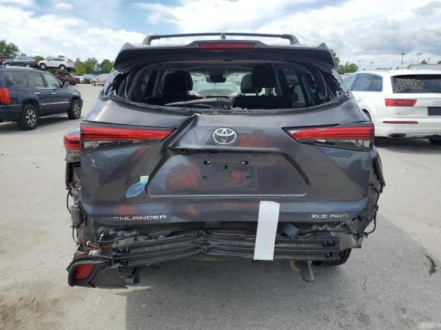 5TDGZRBH5LS019513 - 2020 TOYOTA HIGHLANDER XLE Մոխրագույն լուսանկար 6