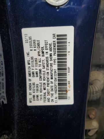 1HGCR2F71DA132947 - 2013 HONDA ACCORD EX BLUE photo 12