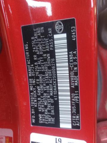 4T1DAACK2SU006276 - 2025 TOYOTA CAMRY XSE 红色 照片 13