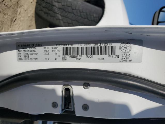 1C6RR7TTXFS585007 - 2015 RAM 1500 SLT WHITE photo 12