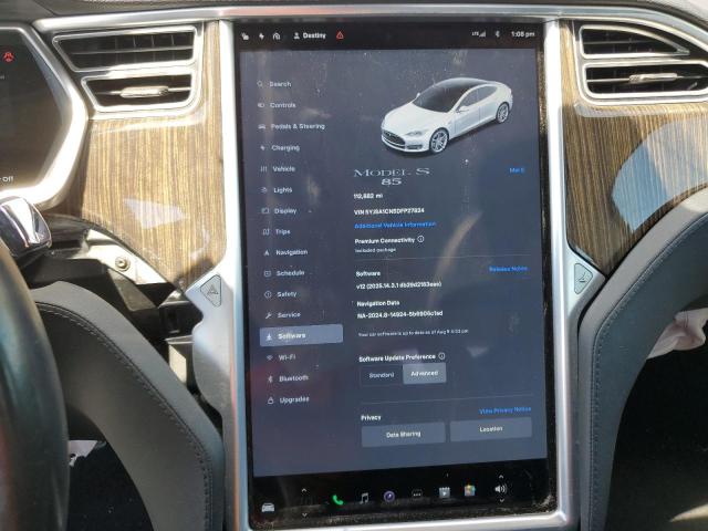 5YJSA1CN5DFP27824 - 2013 TESLA MODEL S Ağ foto 9