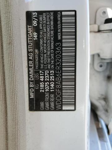 WDDGF8AB6ER320363 - 2014 MERCEDES-BENZ C 300 4MATIC WHITE photo 12
