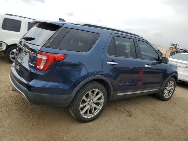 1FM5K7F82GGB17856 - 2016 FORD EXPLORER LIMITED BLUE photo 3