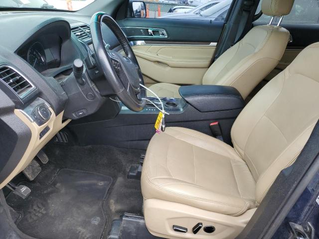 1FM5K7F82GGB17856 - 2016 FORD EXPLORER LIMITED BLUE photo 7