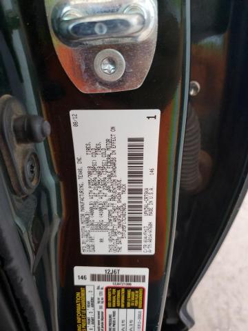 5TFUM5F17CX039036 - 2012 TOYOTA TUNDRA DOUBLE CAB SR5 GREEN photo 12