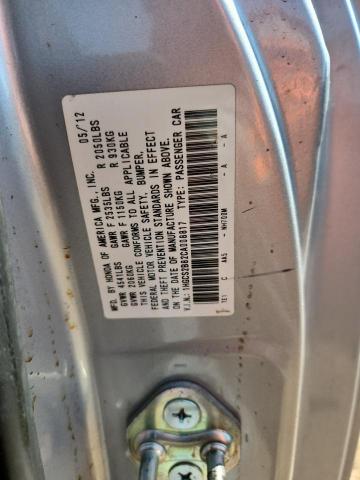 1HGCS2B82CA008817 - 2012 HONDA ACCORD EXL SILVER photo 13
