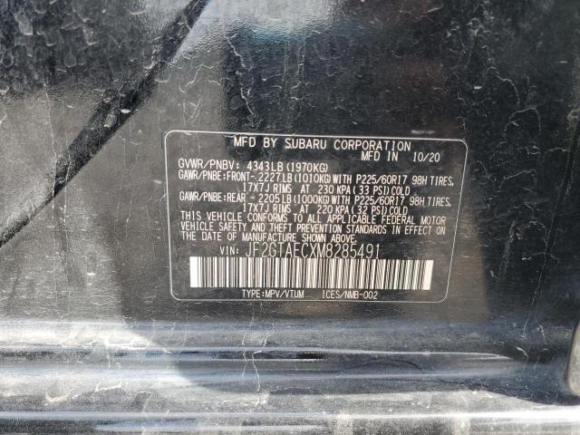 JF2GTAECXM8285491 - 2021 SUBARU CROSSTREK PREMIUM BLACK photo 13