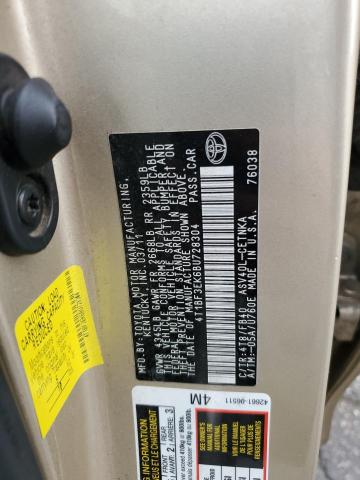 4T1BF3EK6BU728304 - 2011 TOYOTA CAMRY BASE GOLD photo 12