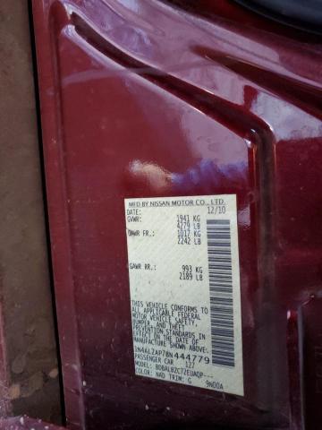 1N4AL2AP7BN444779 - 2011 NISSAN ALTIMA BASE Bordo foto 13