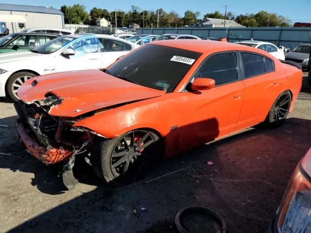 2C3CDXGJ8GH308357 - 2016 DODGE CHARGER R/T SCAT PACK ORANGE photo 1