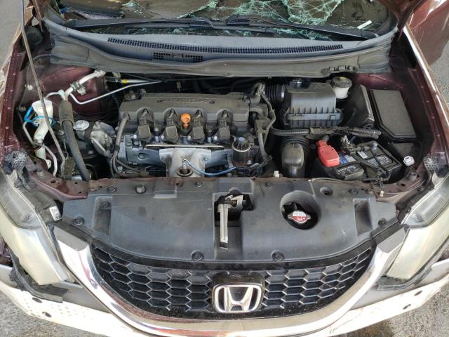 19XFB2F86EE257725 - 2014 HONDA CIVIC EX BURGUNDY photo 11