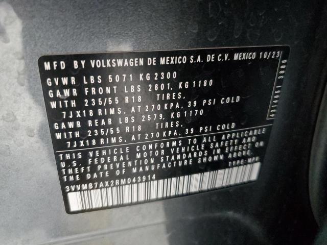 3VVMB7AX2RM043914 - 2024 VOLKSWAGEN TIGUAN SE Grau Foto 14