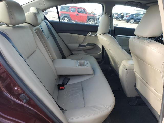 19XFB2F92DE058291 - 2013 HONDA CIVIC EXL برغندي صورة 10