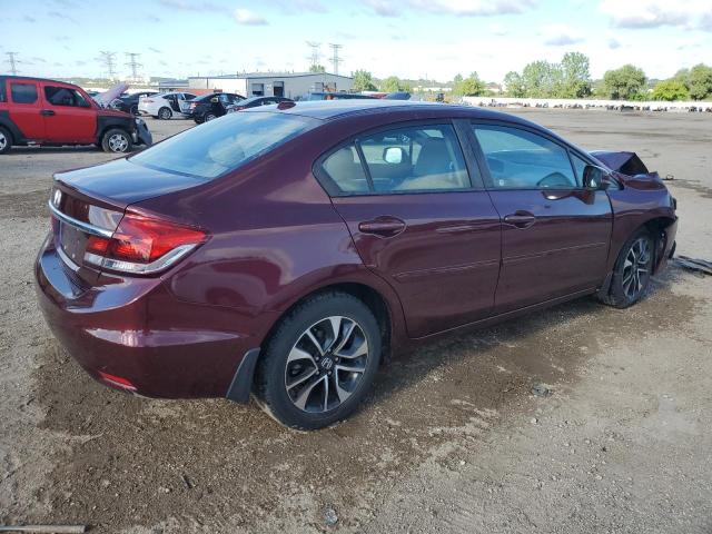 19XFB2F92DE058291 - 2013 HONDA CIVIC EXL برغندي صورة 3