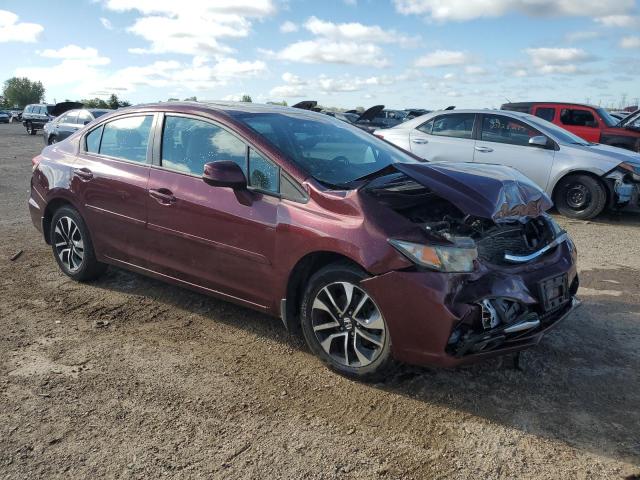 19XFB2F92DE058291 - 2013 HONDA CIVIC EXL برغندي صورة 4