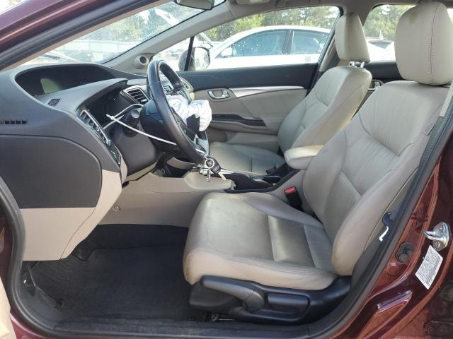 19XFB2F92DE058291 - 2013 HONDA CIVIC EXL برغندي صورة 7
