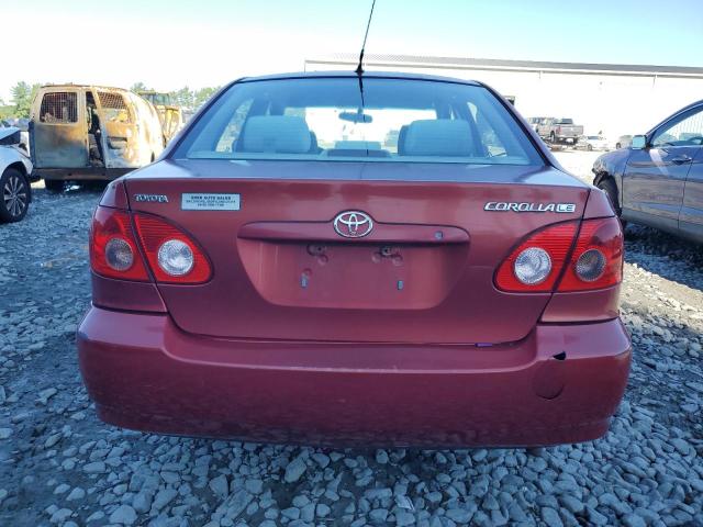 1NXBR32E58Z007261 - 2008 TOYOTA COROLLA CE MAROON photo 6