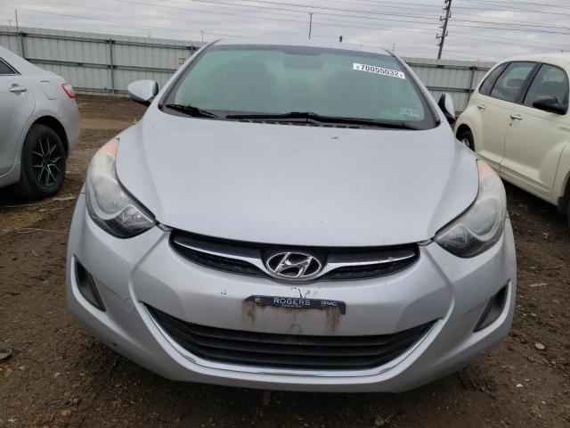 5NPDH4AE9BH002136 - 2011 HYUNDAI ELANTRA GLS SILVER photo 5