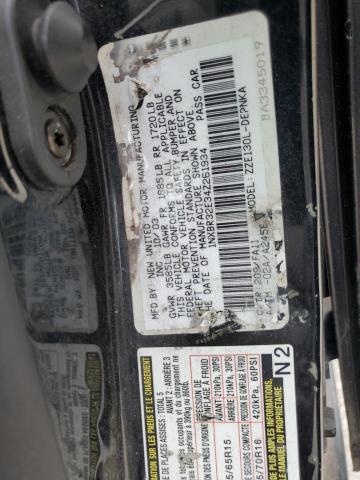 1NXBR32E34Z261934 - 2004 TOYOTA COROLLA CE BLACK photo 12