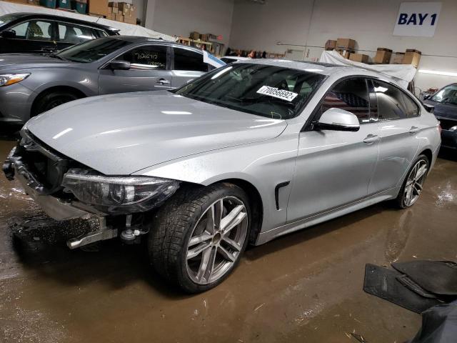 WBA4J3C59JBG96838 - 2018 BMW 430XI GRAN COUPE SILVER photo 1