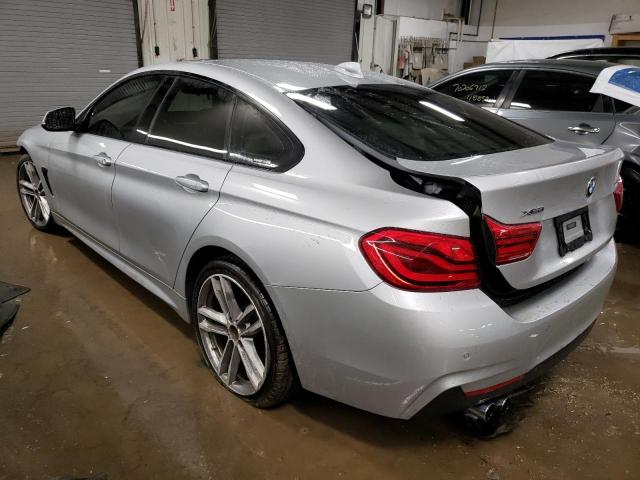 WBA4J3C59JBG96838 - 2018 BMW 430XI GRAN COUPE SILVER photo 2