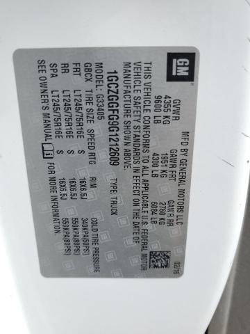 1GCZGGFG9G1212609 - 2016 CHEVROLET EXPRESS G3 WHITE photo 13