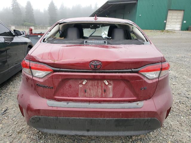 JTDB4MEE2S3030031 - 2025 TOYOTA COROLLA LE MAROON photo 6