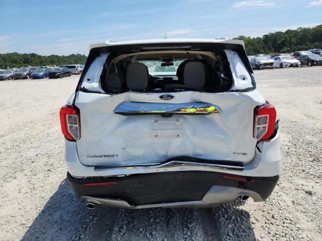 1FMSK8FH6LGA72388 - 2020 FORD EXPLORER LIMITED WHITE photo 6
