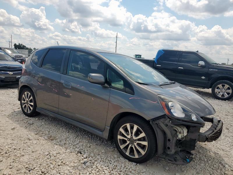 JHMGE8H58DC036651 - 2013 HONDA FIT SPORT ნაცრისფერი ფოტო 4