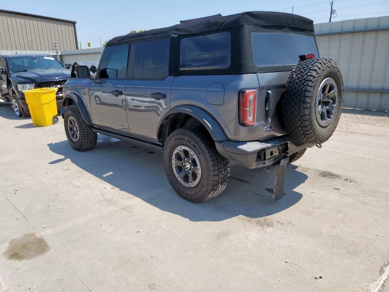 1FMEE5DP3MLB04025 - 2021 FORD BRONCO BASE ნაცრისფერი ფოტო 2