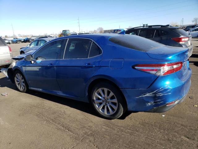 4T1B11HK6KU168637 - 2019 TOYOTA CAMRY L BLUE photo 2