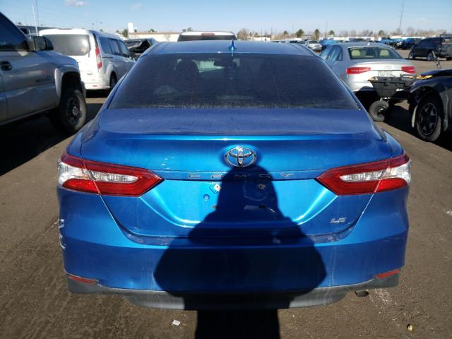 4T1B11HK6KU168637 - 2019 TOYOTA CAMRY L BLUE photo 6