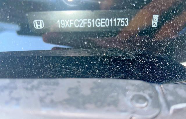 19XFC2F51GE011753 - 2016 HONDA CIVIC LX ლურჯი ფოტო 10