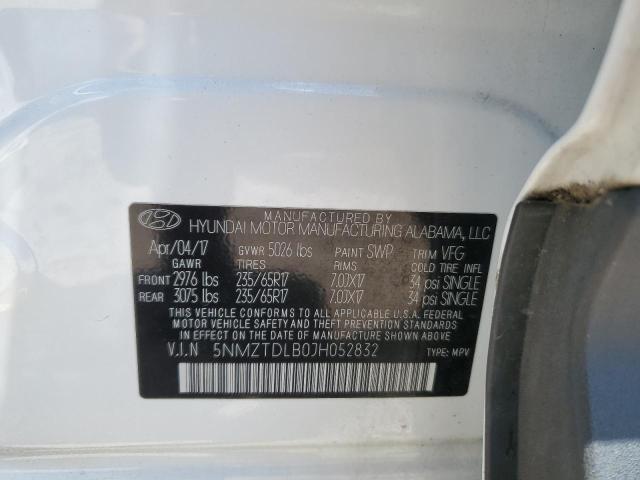 5NMZTDLB0JH052832 - 2018 HYUNDAI SANTA FE S 白色 照片 14