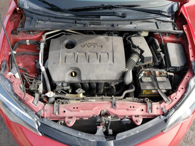 2T1BURHEXHC890235 - 2017 TOYOTA COROLLA L RED photo 11